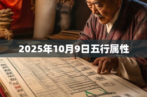 2025年10月9日五行属性 2025年10月9日五行属性