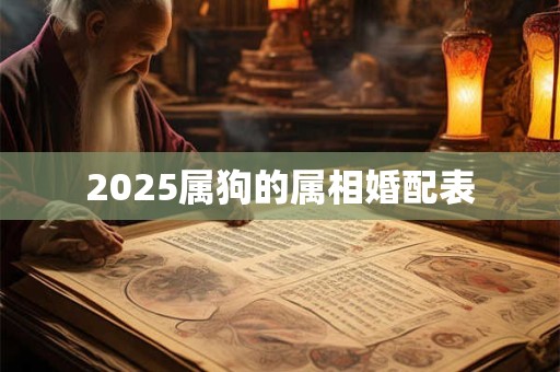 2025属狗的属相婚配表