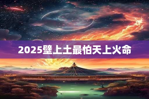 2025壁上土最怕天上火命