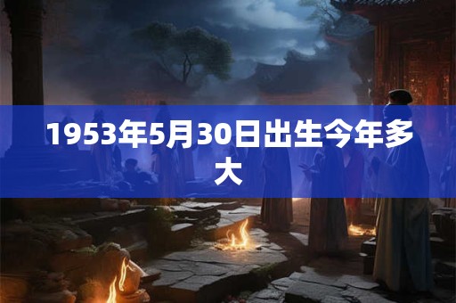 1953年5月30日出生今年多大
