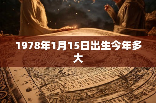 1978年1月15日出生今年多大