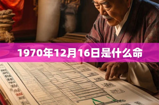 1970年12月16日是什么命