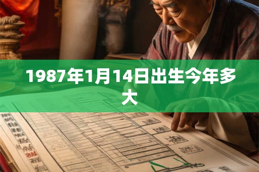 1987年1月14日出生今年多大