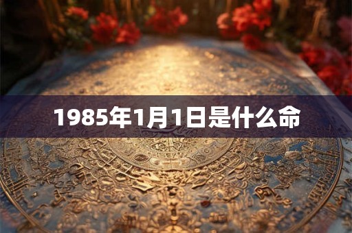 1985年1月1日是什么命