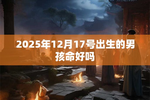 2025年12月17号出生的男孩命好吗