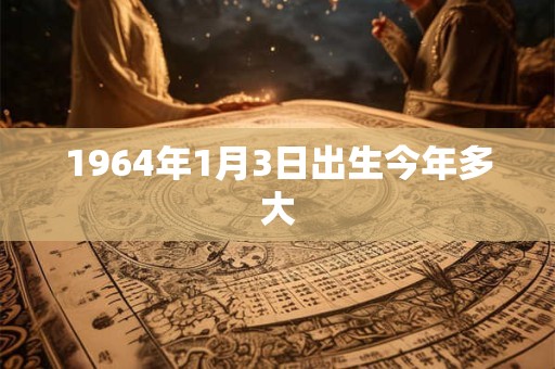 1964年1月3日出生今年多大