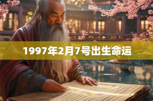 1997年2月7号出生命运