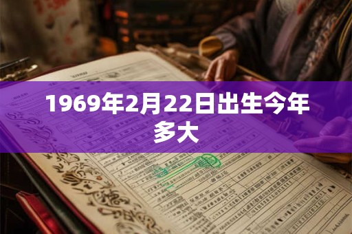 1969年2月22日出生今年多大