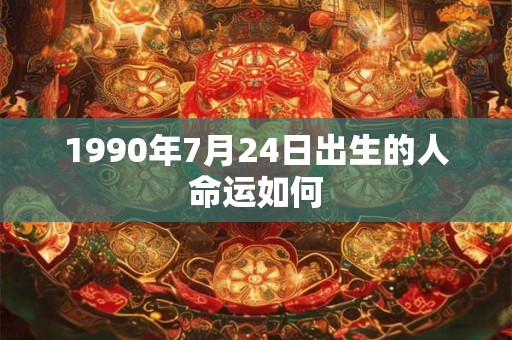 1990年7月24日出生的人命运如何