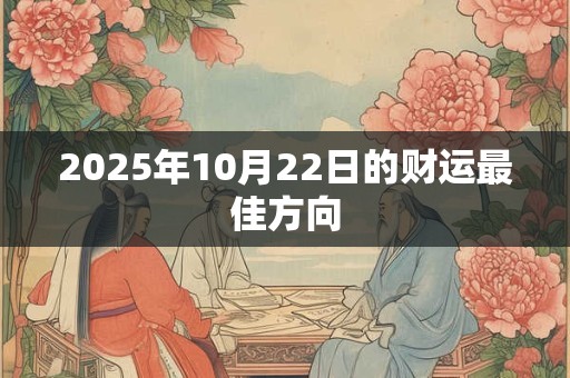2026年10月22日的财运最佳方向