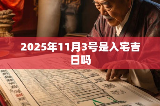 2025年11月3号是入宅吉日吗