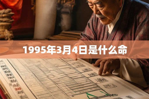 1995年3月4日是什么命