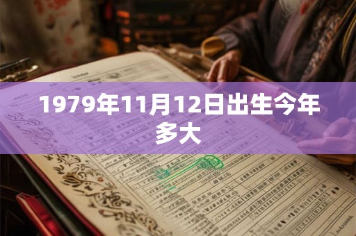 1979年11月12日出生今年多大
