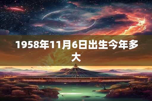 1958年11月6日出生今年多大