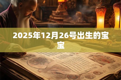 2025年12月26号出生的宝宝 2025年12月26号出生的宝宝