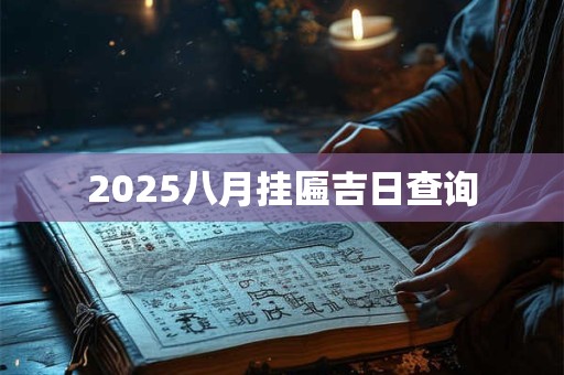 2025八月挂匾吉日查询