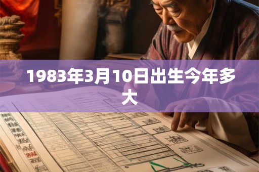1983年3月10日出生今年多大