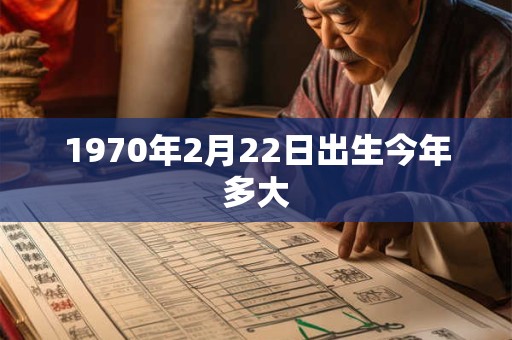 1970年2月22日出生今年多大
