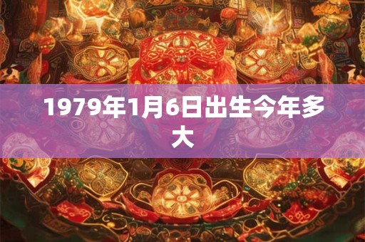 1979年1月6日出生今年多大