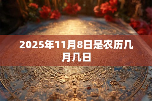 2025年11月8日是农历几月几日