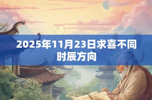 2025年11月23日求喜不同时辰方向