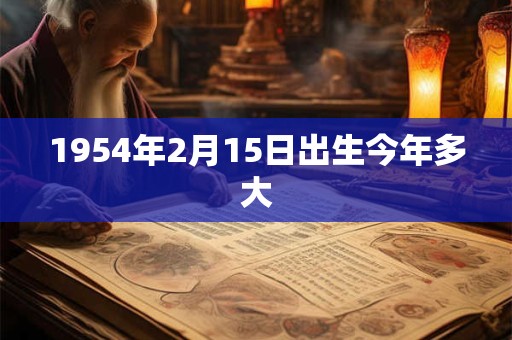 1954年2月15日出生今年多大
