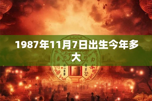1987年11月7日出生今年多大