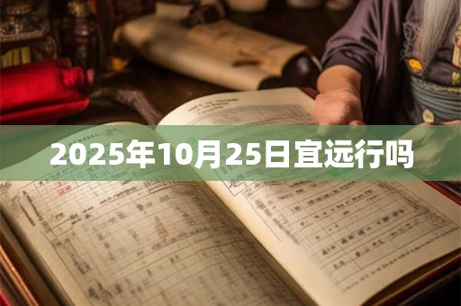 2025年10月25日宜远行吗