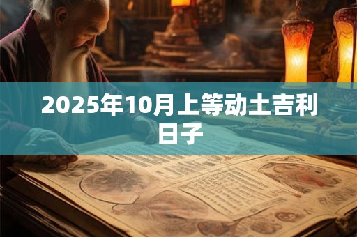 2025年10月上等动土吉利日子