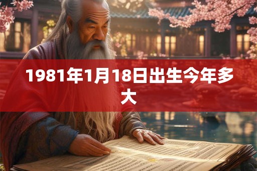 1981年1月18日出生今年多大