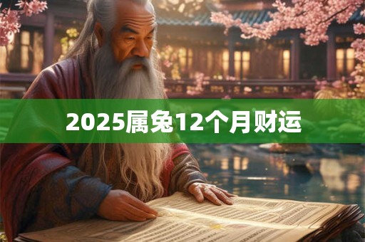2025属兔12个月财运