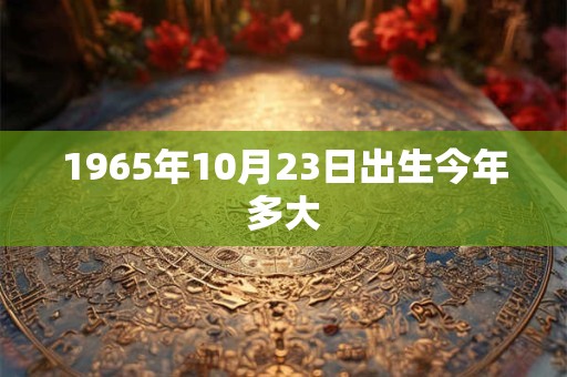 1965年10月23日出生今年多大