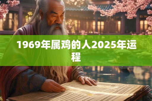 1969年属鸡的人2025年运程