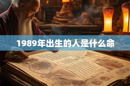 1989年出生的人是什么命