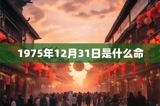 1975年12月31日是什么命