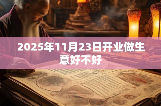 2025年11月23日开业做生意好不好
