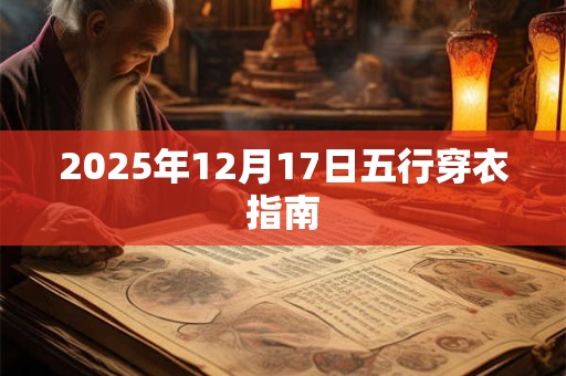 2025年12月17日五行穿衣指南