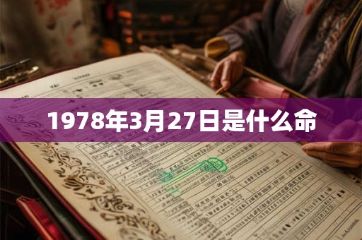 1978年3月27日是什么命