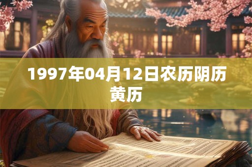 1997年04月12日农历阴历黄历