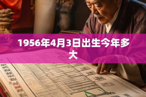 1956年4月3日出生今年多大