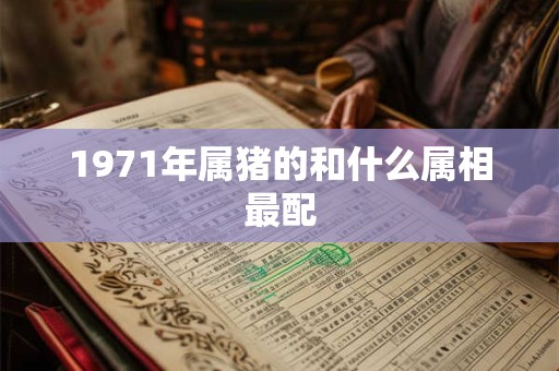 1971年属猪的和什么属相最配