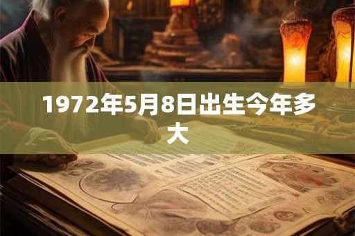 1972年5月8日出生今年多大