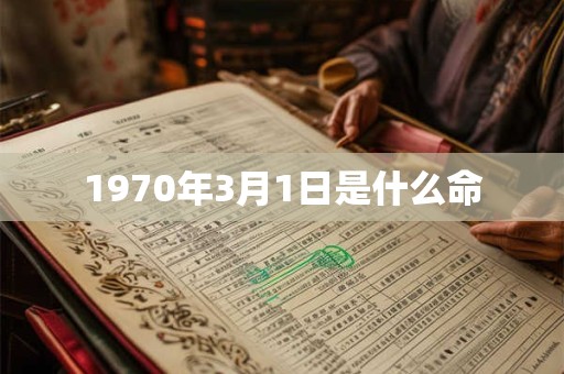 1970年3月1日是什么命