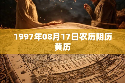 1997年08月17日农历阴历黄历