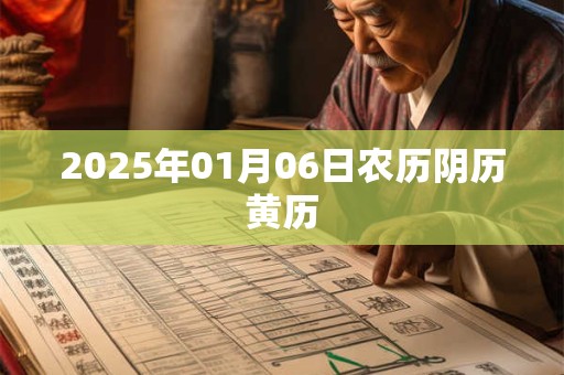 2025年01月06日农历阴历黄历