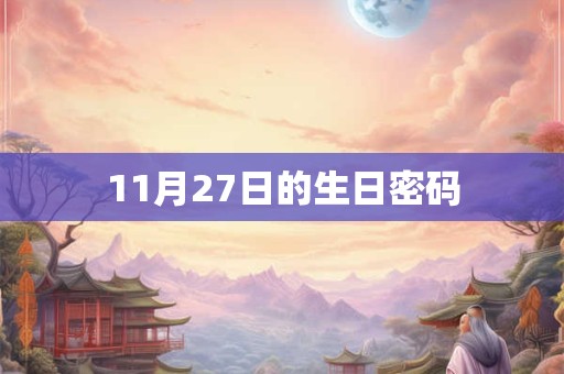 11月27日的生日密码