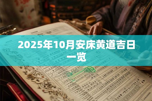 2025年10月安床黄道吉日一览