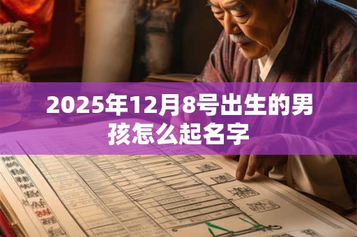 2025年12月8号出生的男孩怎么起名字