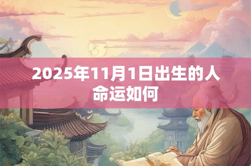 2025年11月1日出生的人命运如何 2025年11月1日出生的人命运如何
