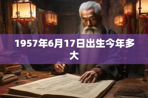1957年6月17日出生今年多大